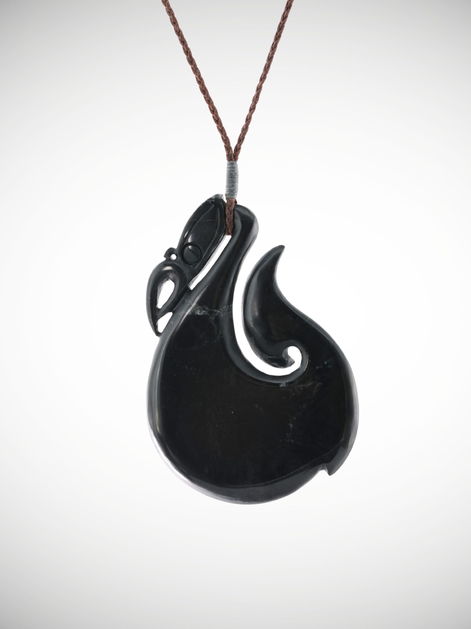 Moko Pounamu Manaia Genuine NZ Pakohe (Argillite) - Keteketerau