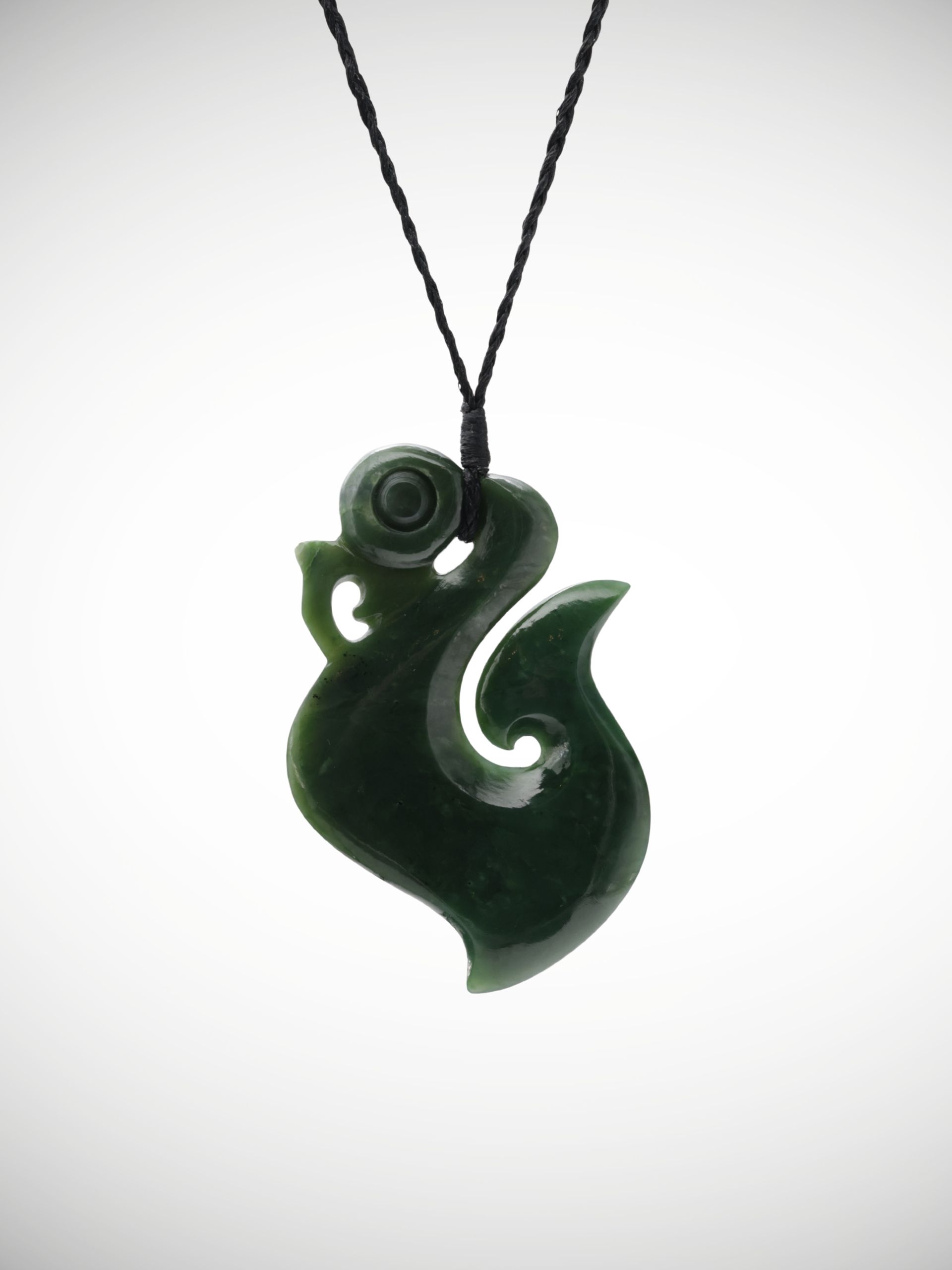 Moko Pounamu Manaia Genuine NZ Kawakawa Greenstone - Ketetahi