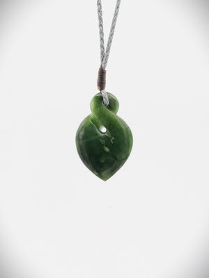 Moko Pounamu Pikorua NZ Genuine Kawakawa Greenstone - Pakihiroa