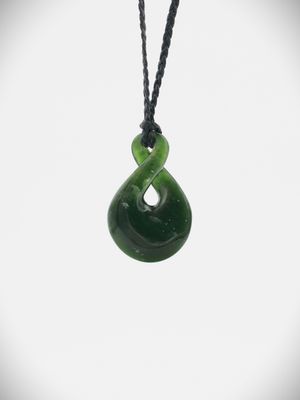 Moko Pounamu Pikorua NZ Genuine Kawakawa Greenstone - Matawai