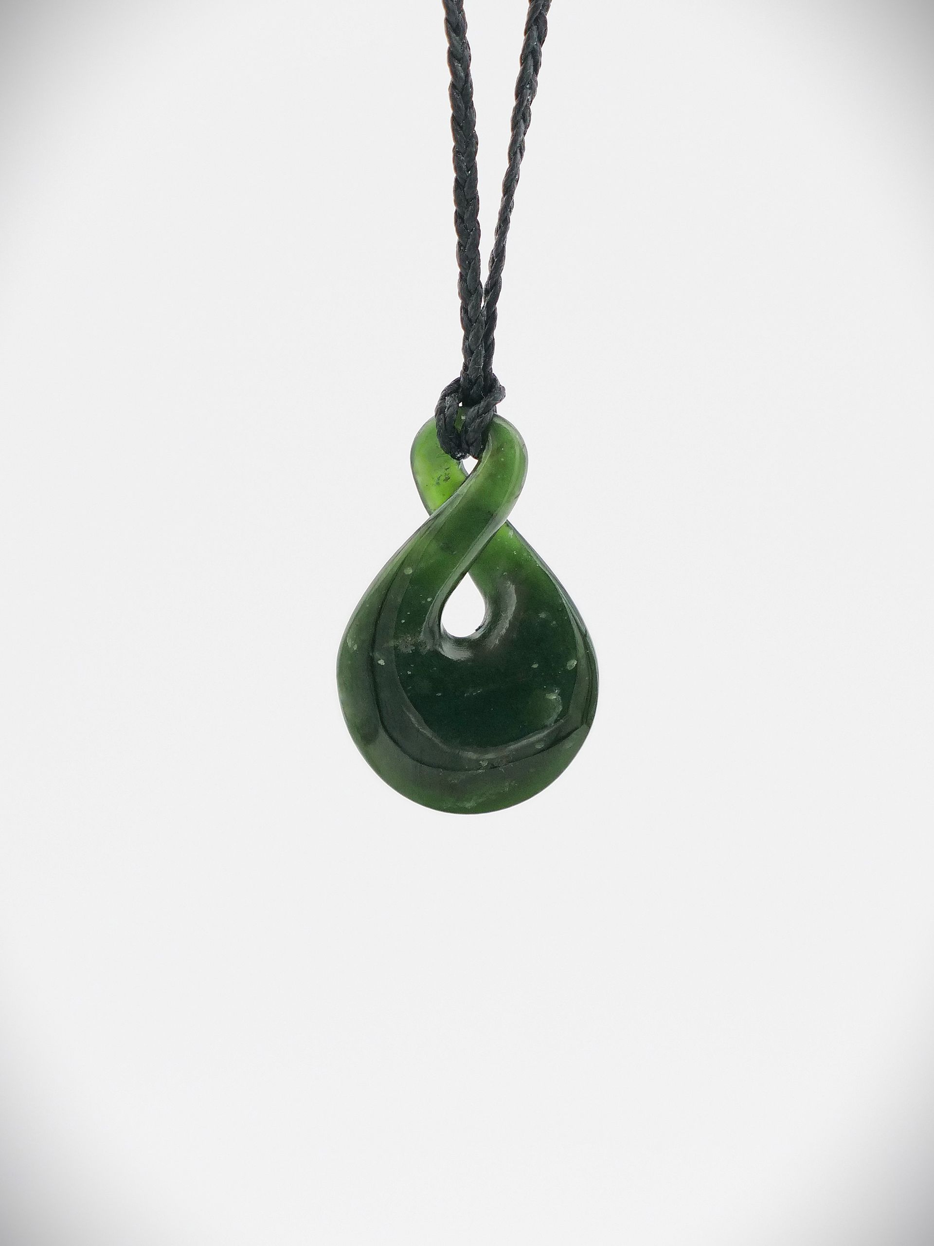 Moko Pounamu Pikorua NZ Genuine Kawakawa Greenstone - Matawai