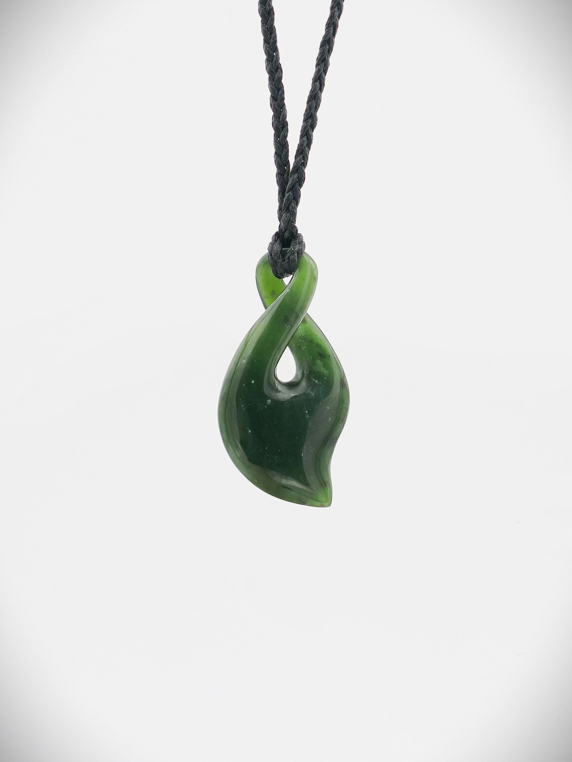 Moko Pounamu Pikorua NZ Genuine Kawakawa Greenstone - Raukumara