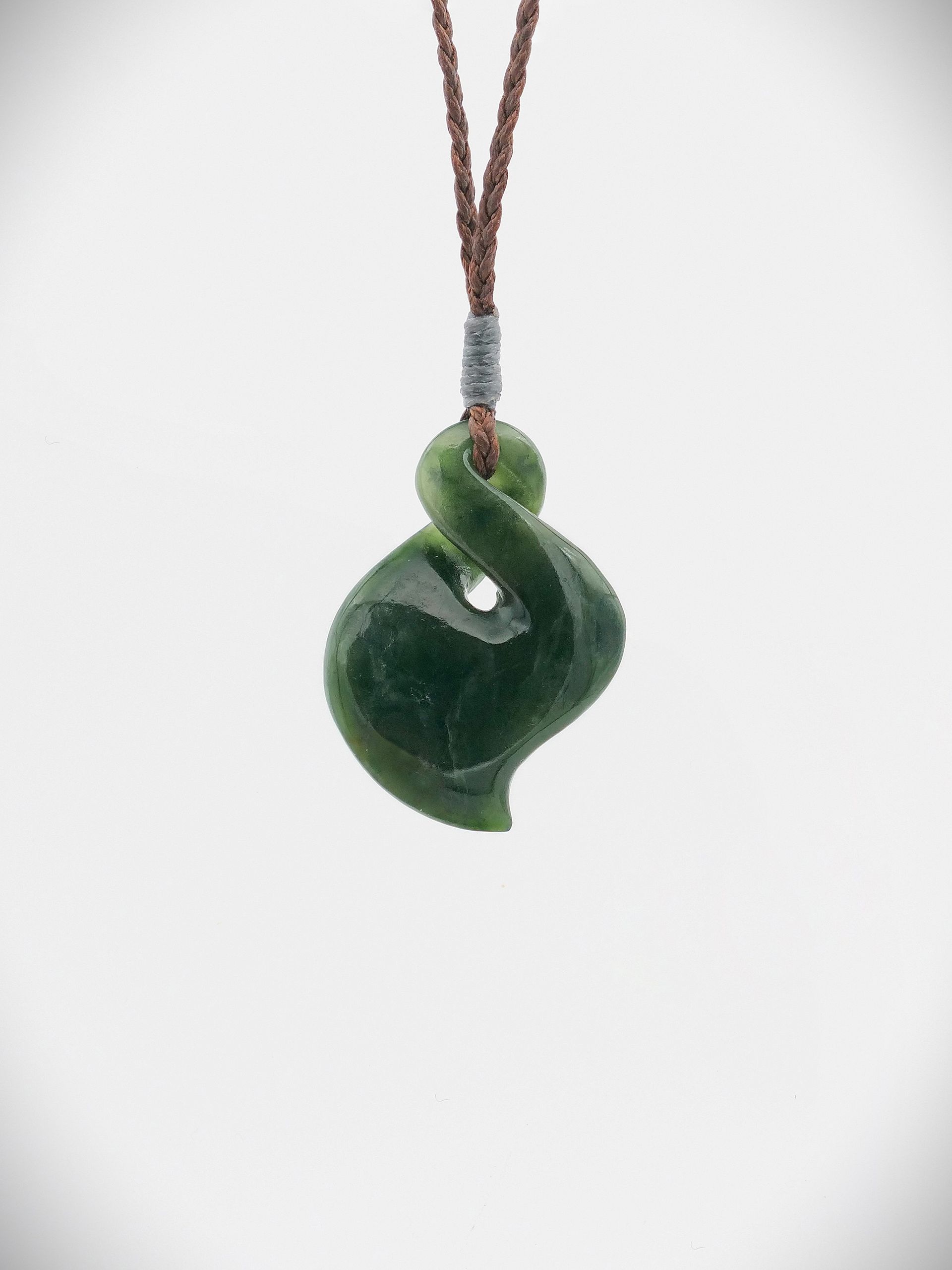 Moko Pounamu Pikorua NZ Genuine Kawakawa Greenstone - Wairongomai