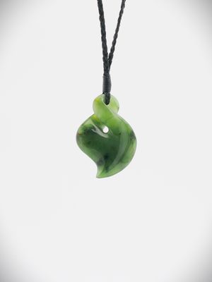 Moko Pounamu Pikorua NZ Genuine Kawakawa Greenstone - Te Aowera Moko Pounamu Pikorua NZ Genuine Kawakawa Greenstone - Te Aowera