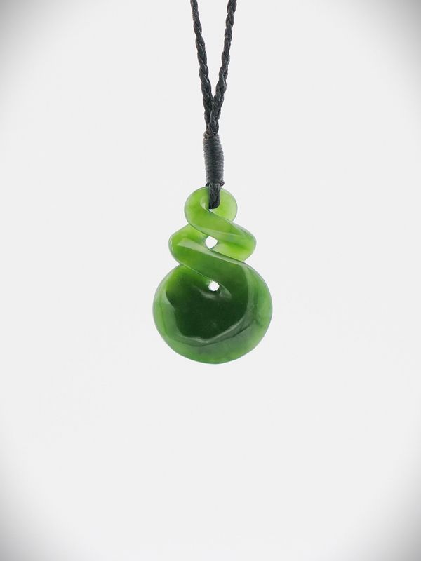 Moko Pounamu Pikorua NZ Genuine Kahurangi Greenstone - Haumoana