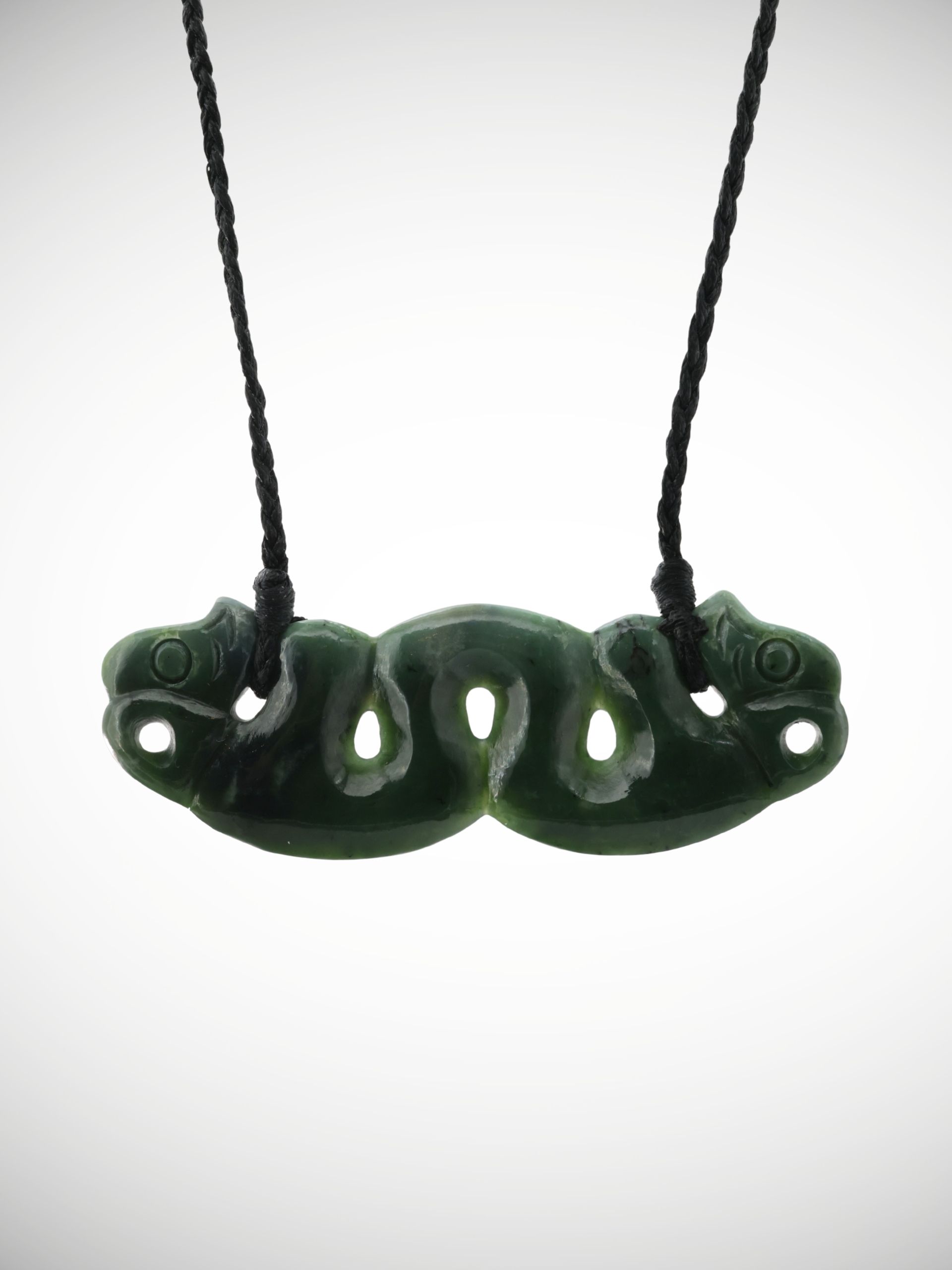 Moko Pounamu Pekapeka Genuine NZ Kawakawa Flower Greenstone - Kihitu