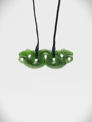 Moko Pounamu Peka Peka NZ Genuine Kahurangi Flower Greenstone - Te Matuku Moko Pounamu Peka Peka NZ Genuine Kahurangi Flower Greenstone - Te Matuku