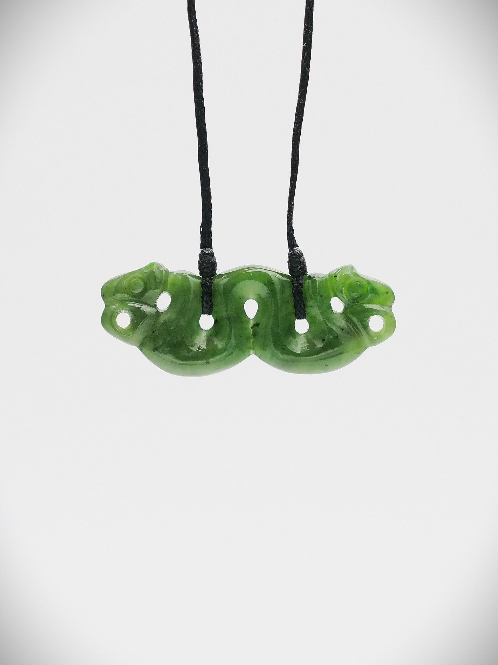 Moko Pounamu Peka Peka NZ Genuine Kahurangi Flower Greenstone - Te Matuku