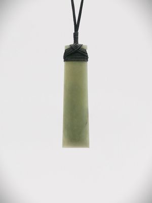 Moko Pounamu Toki NZ Genuine Hapopo Greenstone - Kiekie