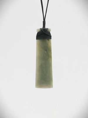 Moko Pounamu Toki NZ Genuine Hapopo Greenstone - Whareponga