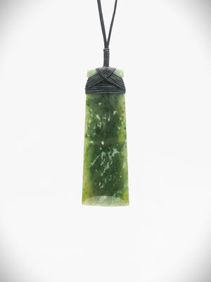 Moko Pounamu Toki NZ Genuine Hapopo Greenstone - Potaka