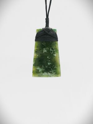 Moko Pounamu Toki NZ Genuine Hapopo Greenstone - Kariaka