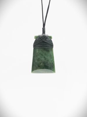 Moko Pounamu Toki NZ Genuine Hapopo Greenstone - Awatere