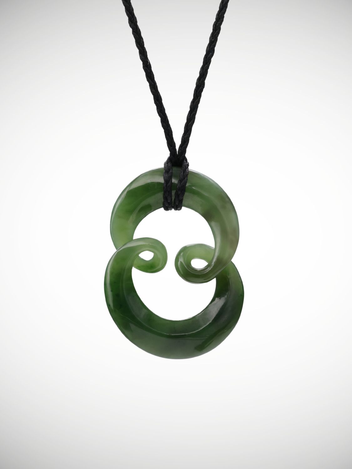 Moko Pounamu Contemporary Design Genuine NZ Kahurangi Greenstone - Mangahoe Moko Pounamu Contemporary Design Genuine NZ Kahurangi Greenstone - Mangahoe