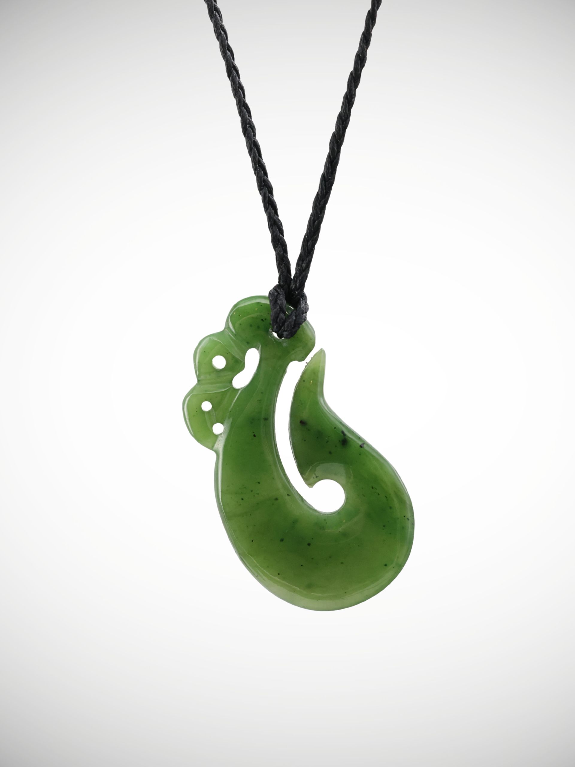 Moko Pounamu Manaia Genuine NZ Kahurangi Greenstone - Kaiwera
