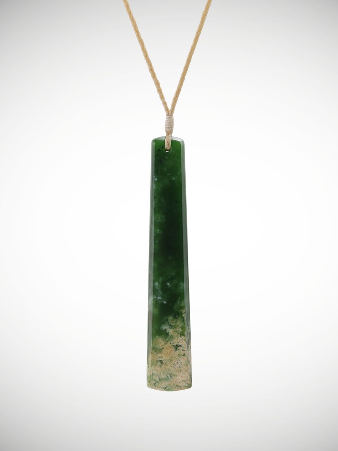Moko Pounamu Kuru (Drop) NZ Genuine Marsden Flower Greenstone - Kaiparoro