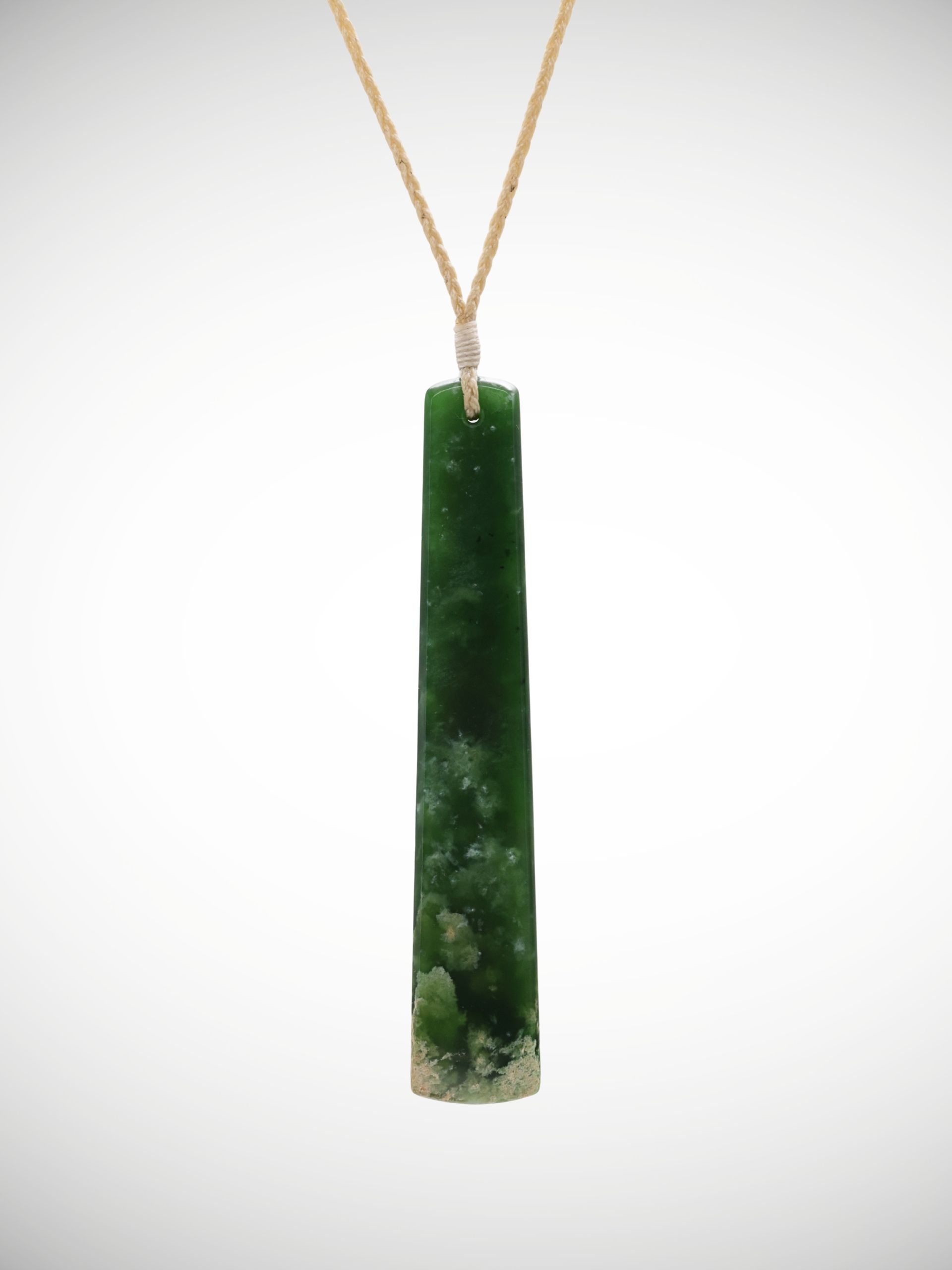 Moko Pounamu Kuru (Drop) NZ Genuine Marsden Flower Greenstone - Kaiparoro