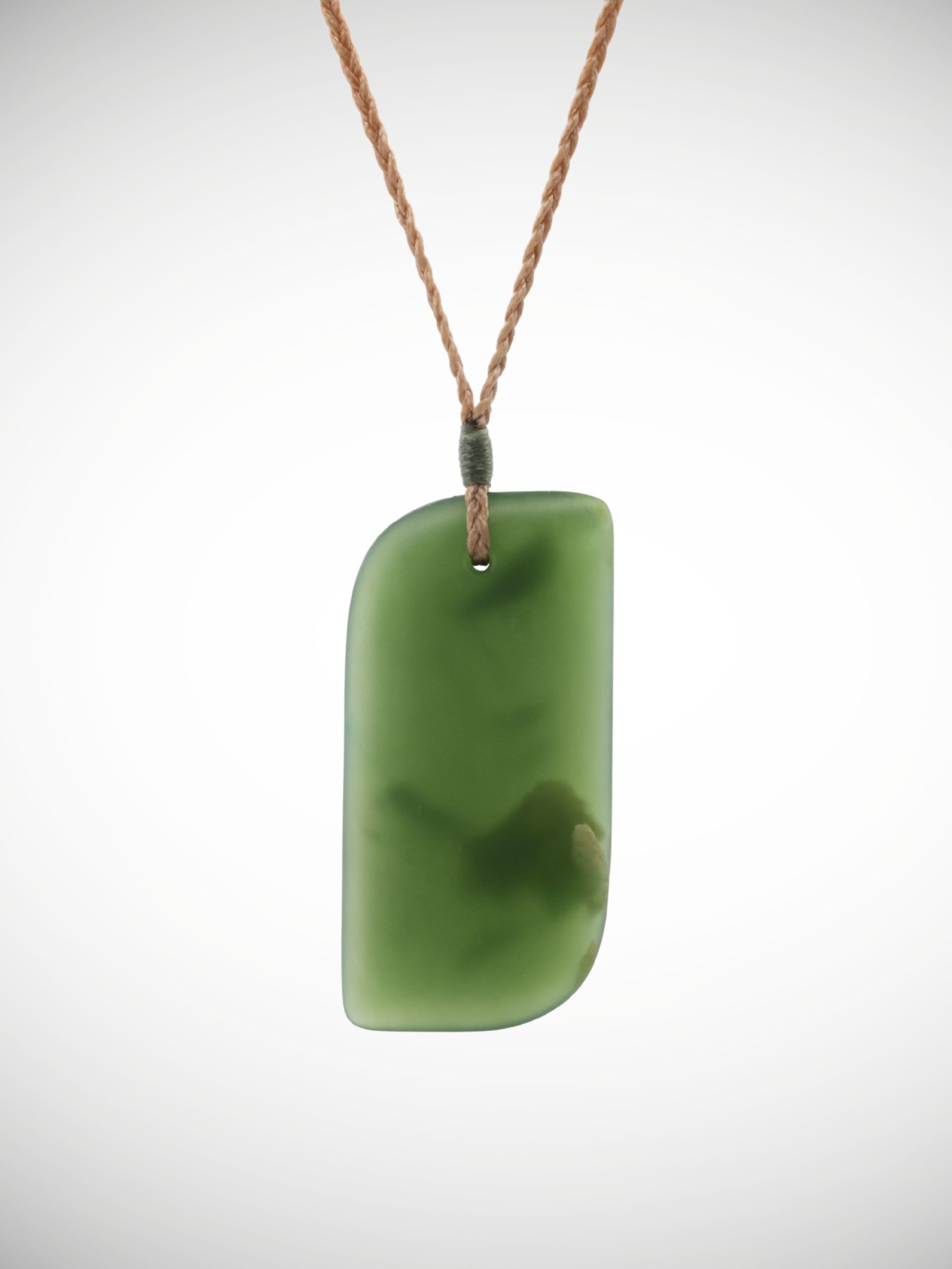 Moko Pounamu Freeform Drop Genuine NZ Kahurangi Flower Greenstone - Ararimu