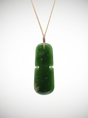 Moko Pounamu Kuru (Drop) Genuine NZ Kawakawa Greenstone - Kohinui