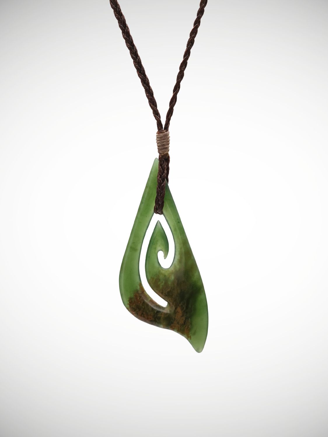 Moko Pounamu Contemporary Koru Genuine NZ Marsden Flower - Kihitu Moko Pounamu Contemporary Koru Genuine NZ Marsden Flower - Kihitu