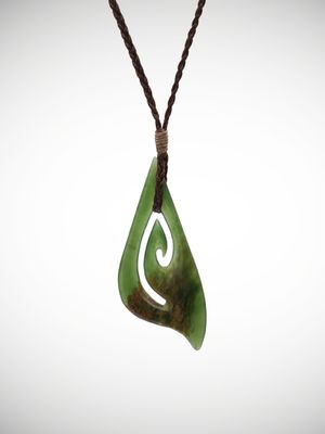 Moko Pounamu Contemporary Koru Genuine NZ Marsden Flower - Kihitu Moko Pounamu Contemporary Koru Genuine NZ Marsden Flower - Kihitu