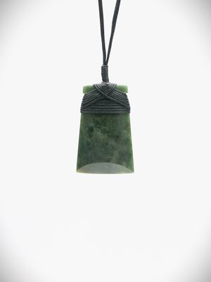 Moko Pounamu Toki NZ Genuine Hapopo Greenstone - Waikura