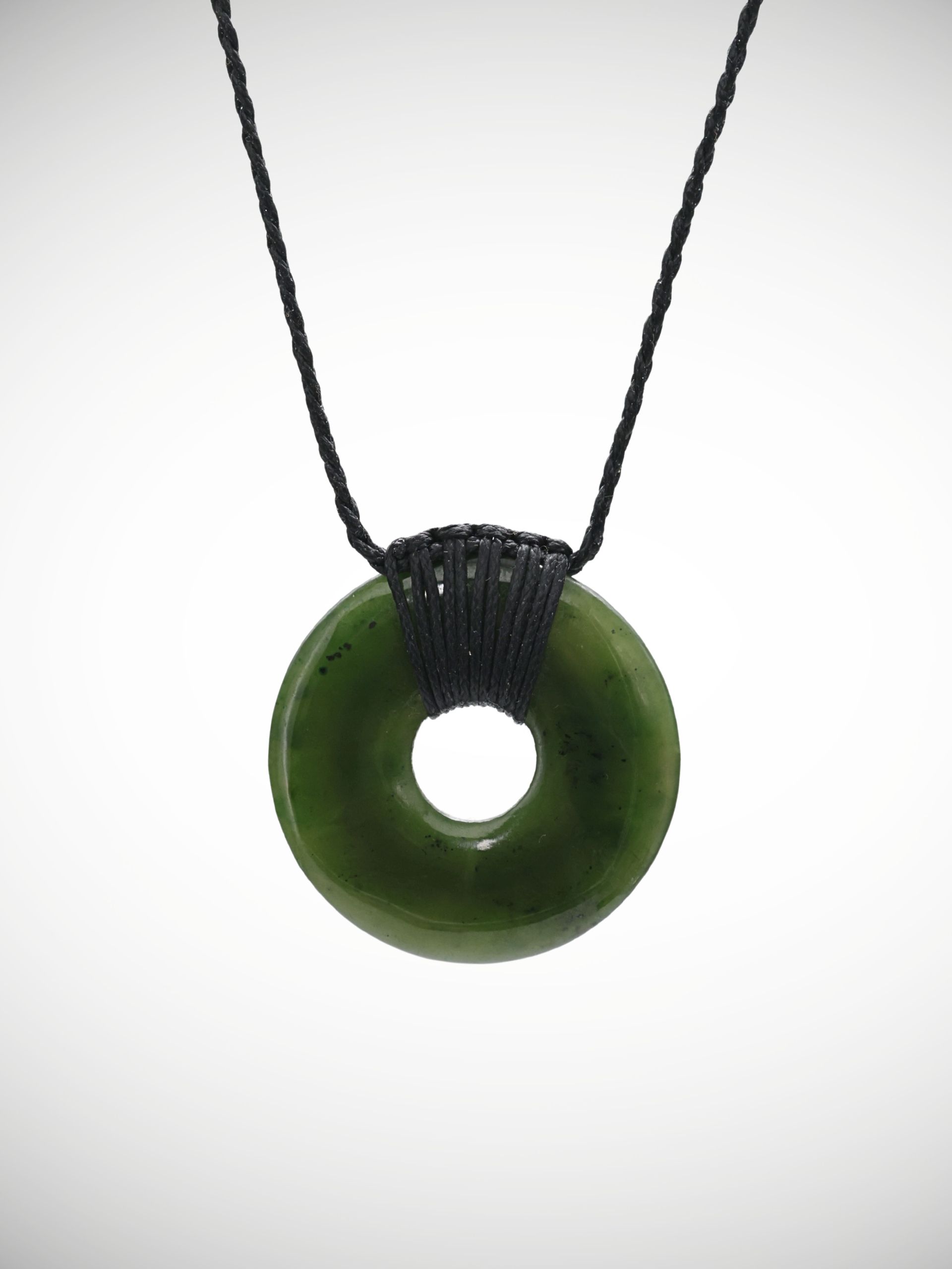 Moko Pounamu Porohita (Disc) Genuine NZ Kawakawa Greenstone - Auripo