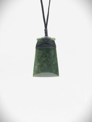 Moko Pounamu Toki NZ Genuine Hapopo Greenstone - Karirangi