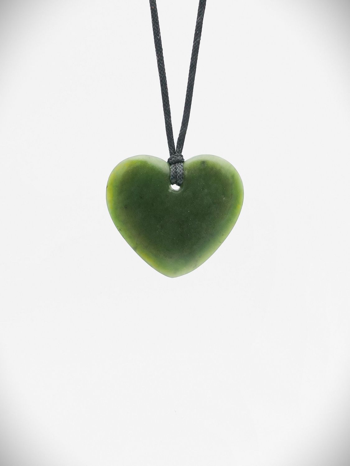 Moko Pounamu Heart NZ Genuine Hapopo Greenstone - Te Koraha
