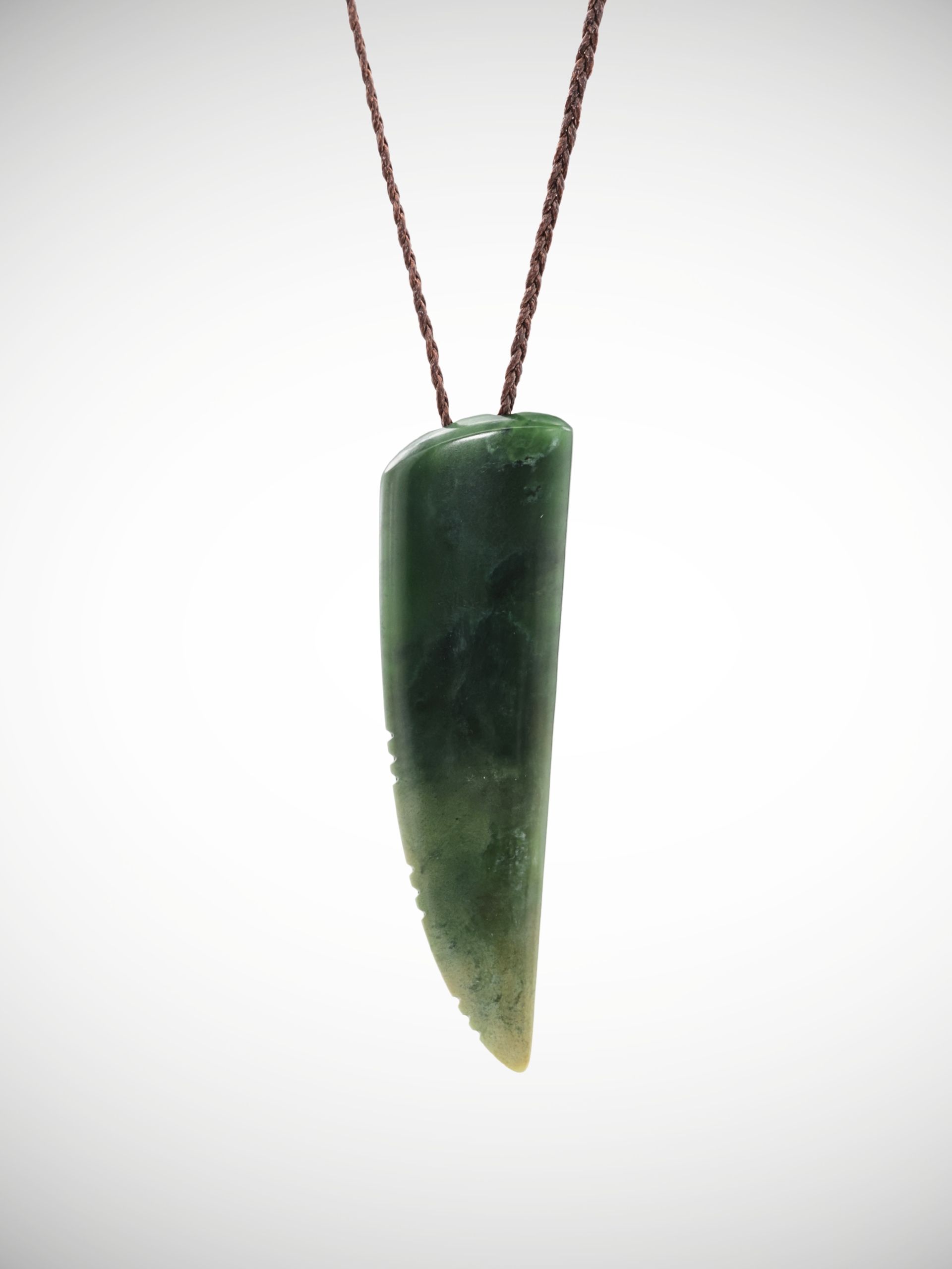 Moko Pounamu Rei Niho Genuine NZ Marsden Flower Pounamu Greenstone - Ikawai