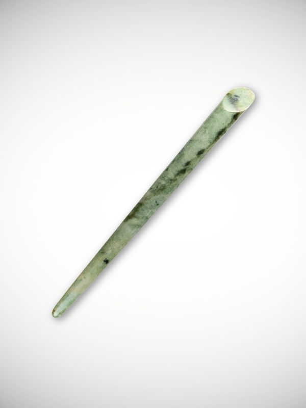 Moko Pounamu Heru NZ Genuine Kokopu Greenstone - Awatuna