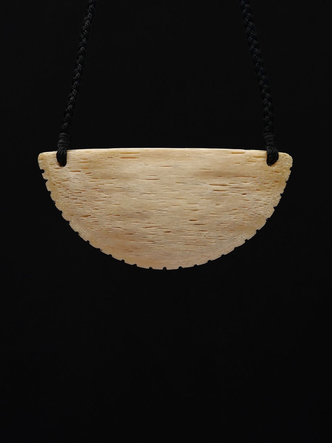 Moko Pounamu, Kouma Breastplate Whale Bone Carving - Onuku Moko Pounamu, Kouma Breastplate Whale Bone Carving - Onuku