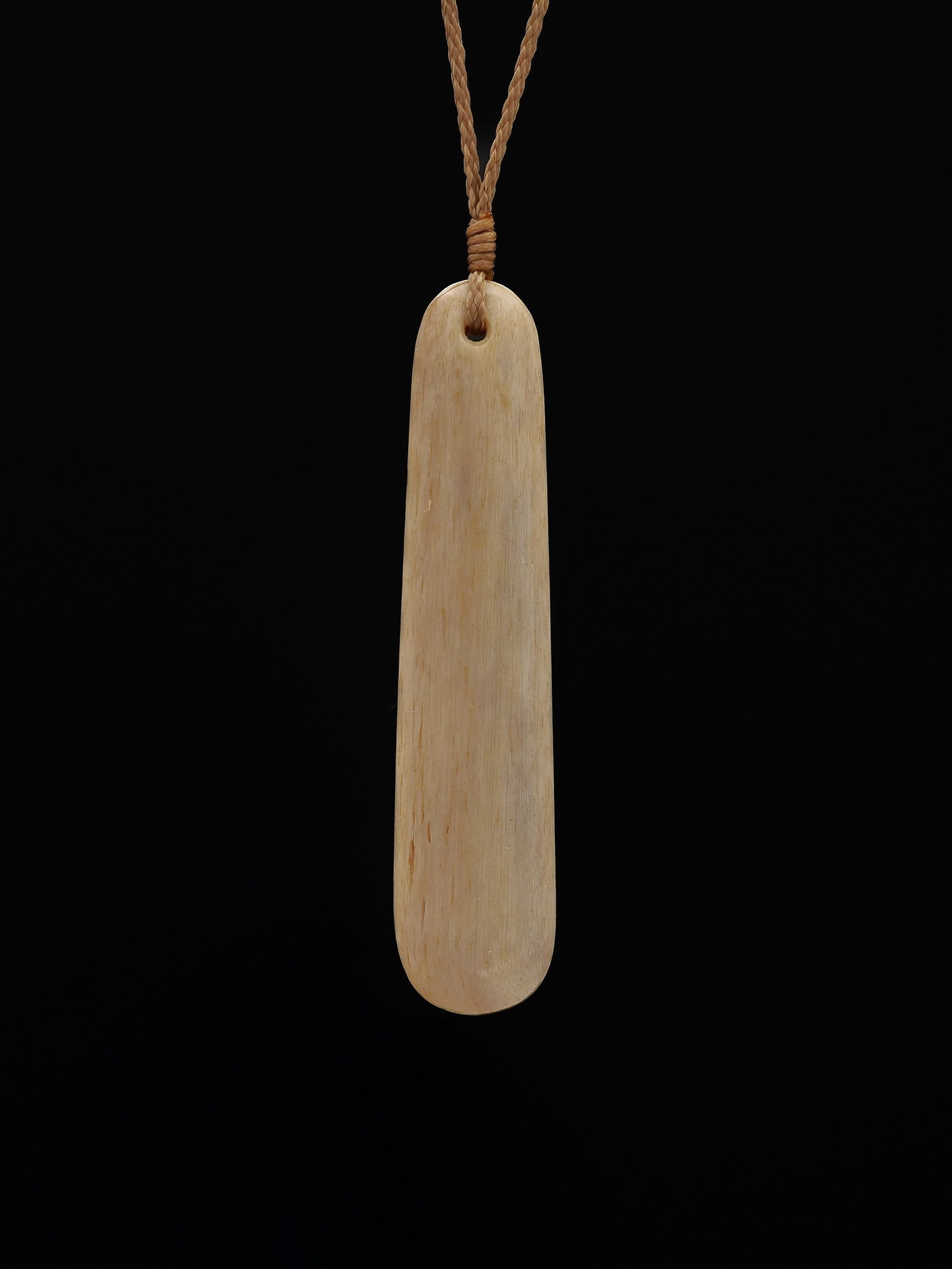 Moko Pounamu, Roimata Whale Bone Carving - Peraki