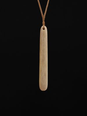 Moko Pounamu, Roimata Whale Bone Carving - Hinewai Moko Pounamu, Roimata Whale Bone Carving - Hinewai