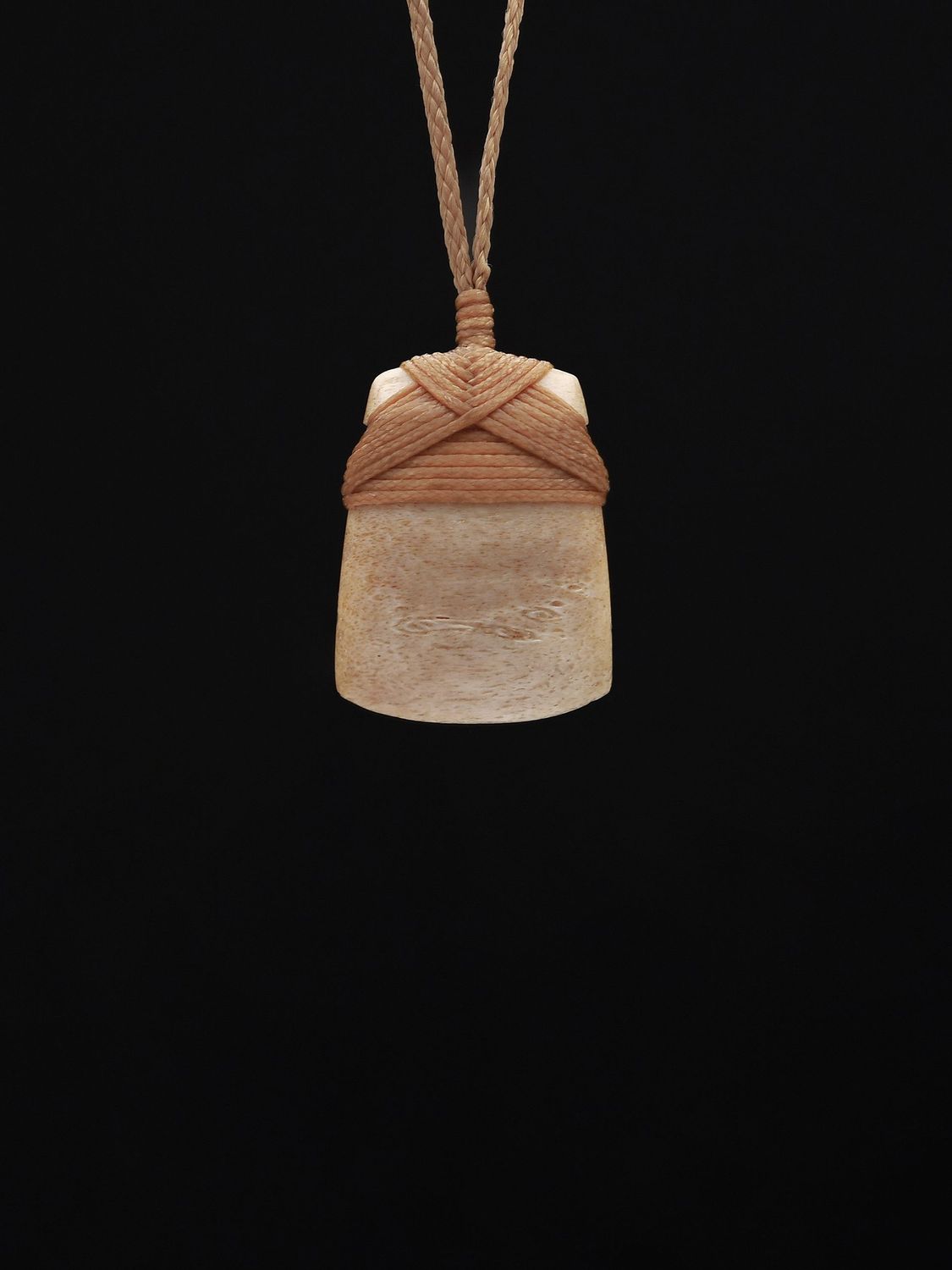 Moko Pounamu,  Toki Genuine Whale Bone Carving - Onawe