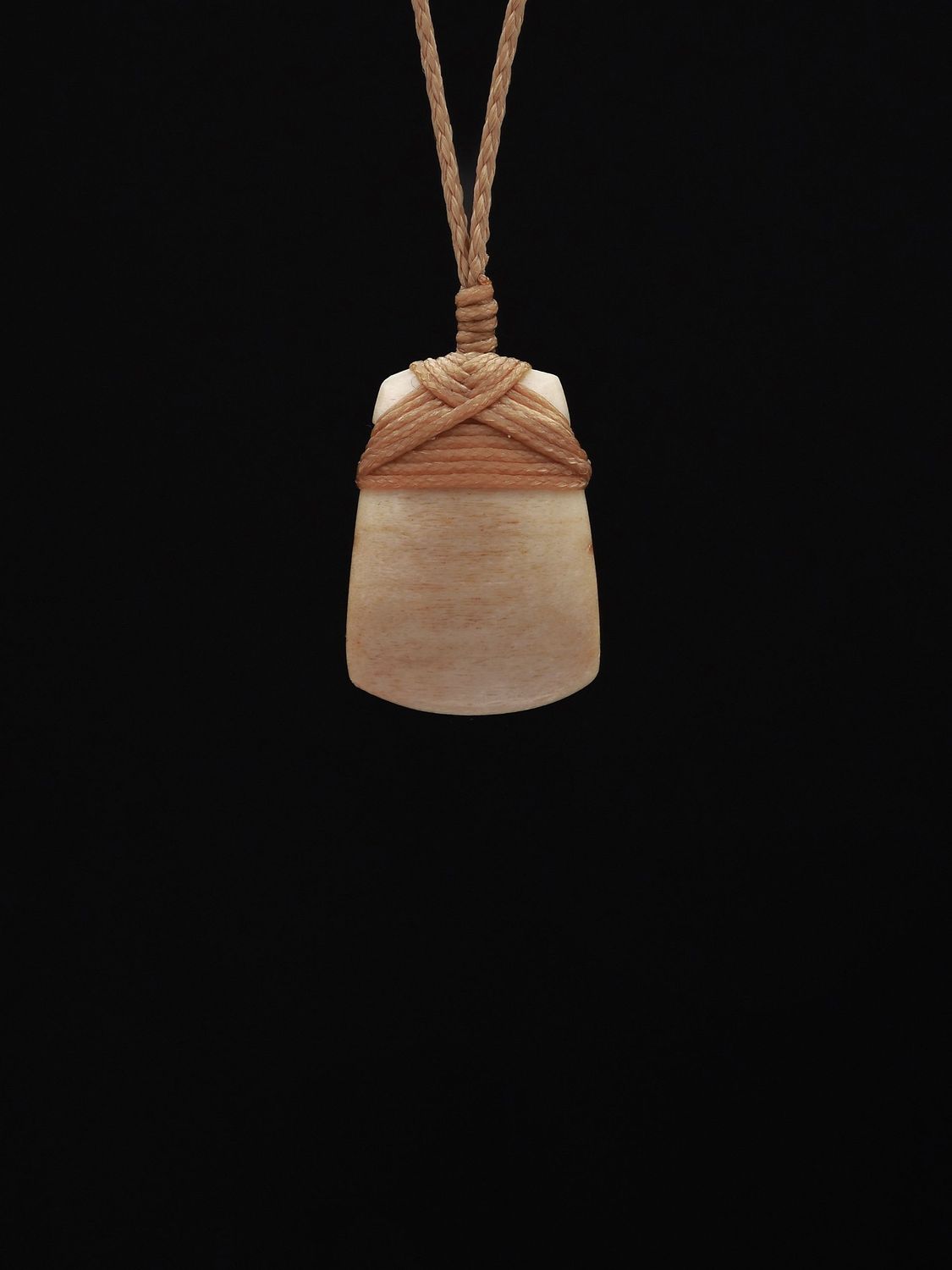 Moko Pounamu, Toki Genuine Whale Bone Carving - Kukupa Moko Pounamu, Toki Genuine Whale Bone Carving - Kukupa