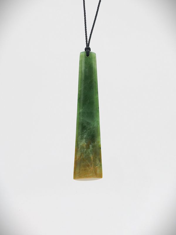 Moko Pounamu Kuru (Drop) NZ Genuine Marsden Flower Greenstone - Tapuaenuku