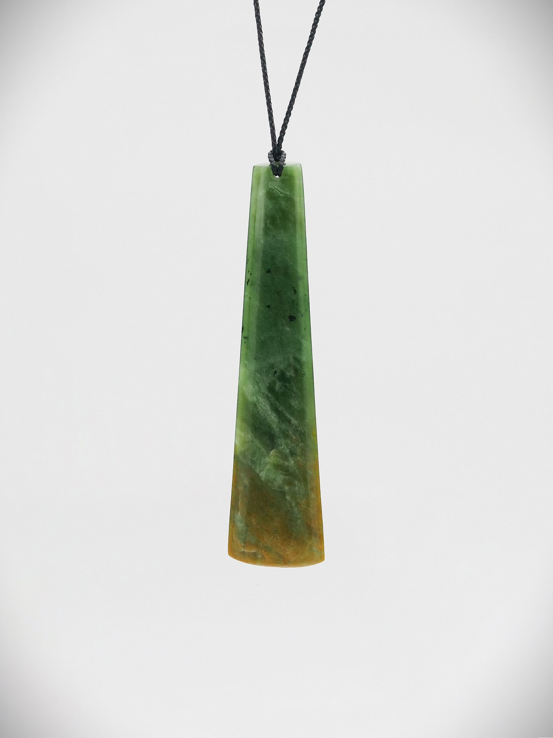 Moko Pounamu Kuru (Drop) NZ Genuine Marsden Flower Greenstone - Tapuaenuku