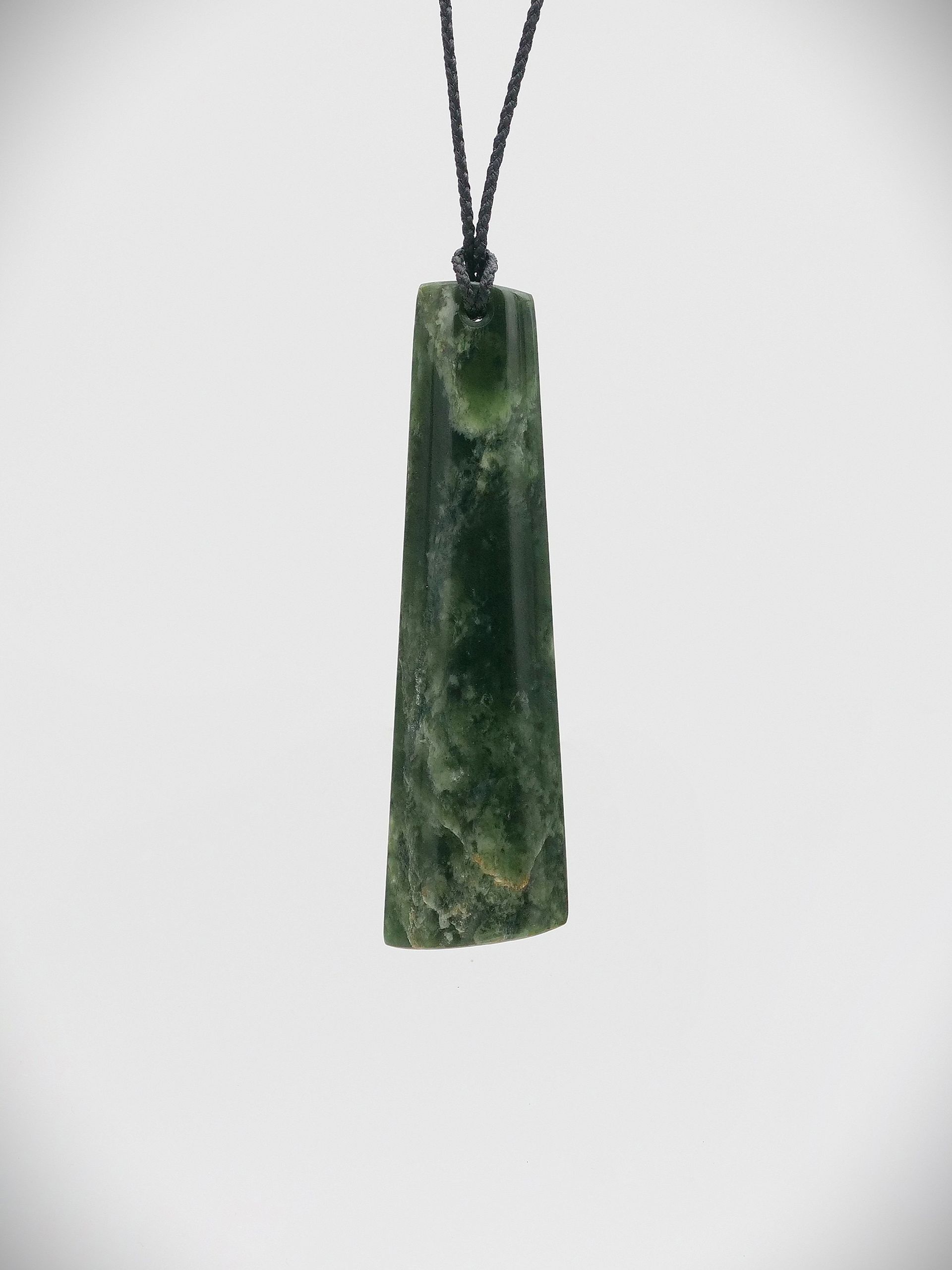 Moko Pounamu Kuru (Drop) NZ Genuine Marsden Flower Greenstone - Maraenui