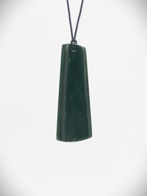 Moko Pounamu Kuru Genuine NZ Kawakawa Greenstone - Arapuni