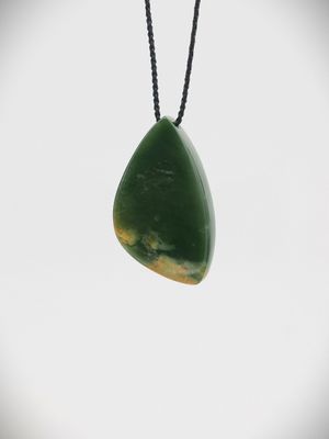 Moko Pounamu Roimata (Teardrop) NZ Genuine Marsden Flower Greenstone - Hawai Moko Pounamu Roimata (Teardrop) NZ Genuine Marsden Flower Greenstone - Hawai