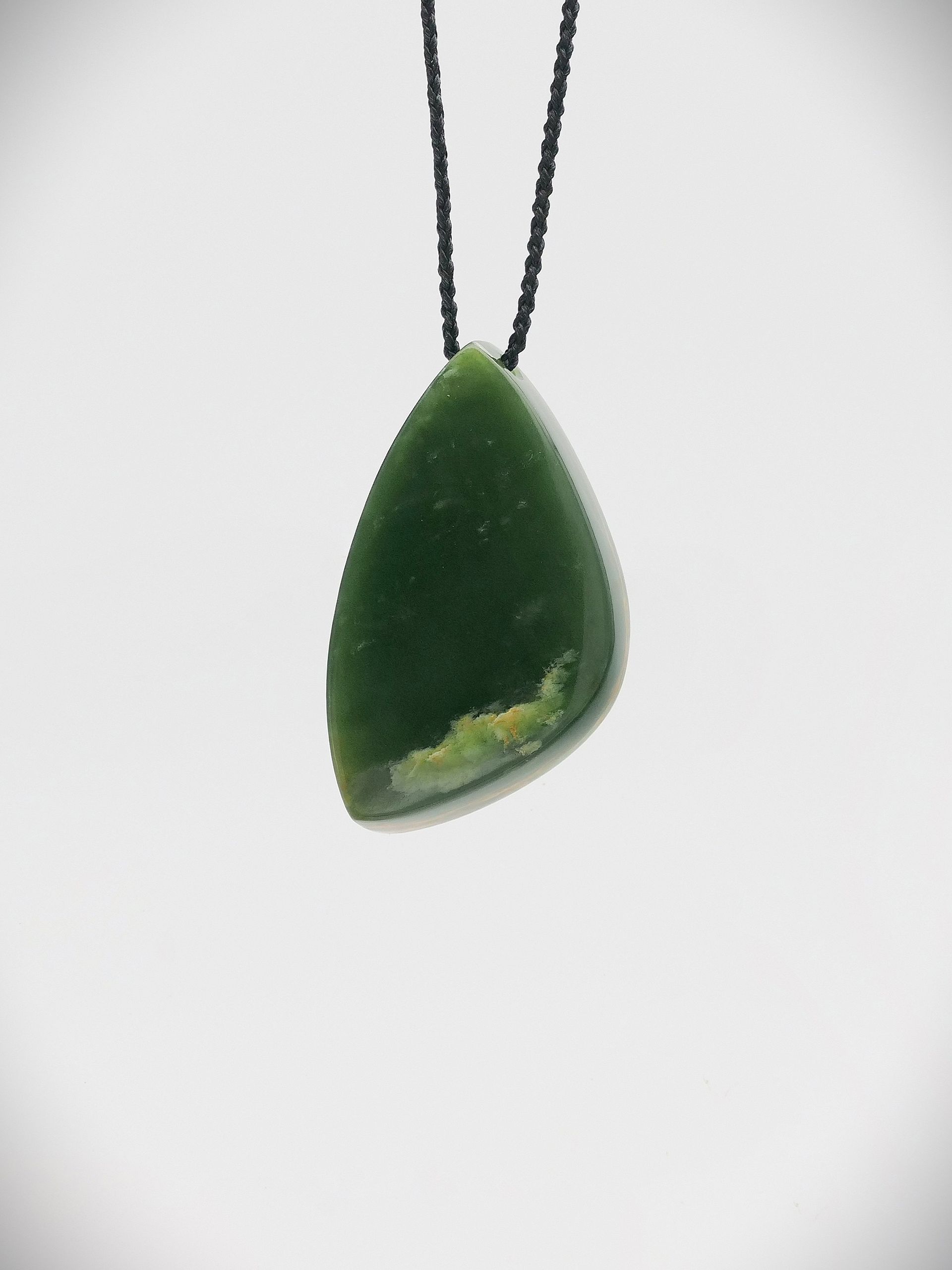Moko Pounamu Roimata (Teardrop) NZ Genuine Marsden Flower Greenstone - Hawai