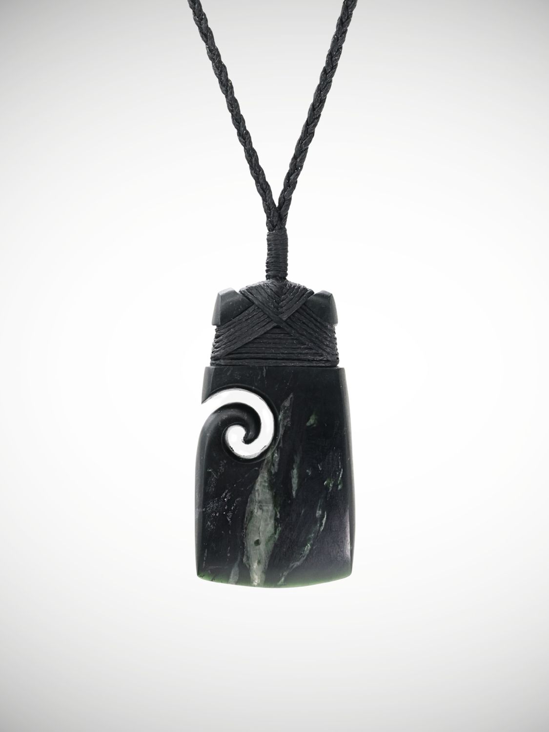 Moko Pounamu Toki with Koru Genuine NZ Tangiwai Greenstone - Mangapurua Moko Pounamu Toki with Koru Genuine NZ Tangiwai Greenstone - Mangapurua