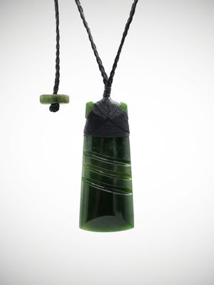 Moko Pounamu Toki Genuine NZ Kawakawa Greenstone - Mangapuaka Moko Pounamu Toki Genuine NZ Kawakawa Greenstone - Mangapuaka