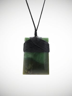 Moko Pounamu Toki Genuine NZ Kawakawa Greenstone - Okere