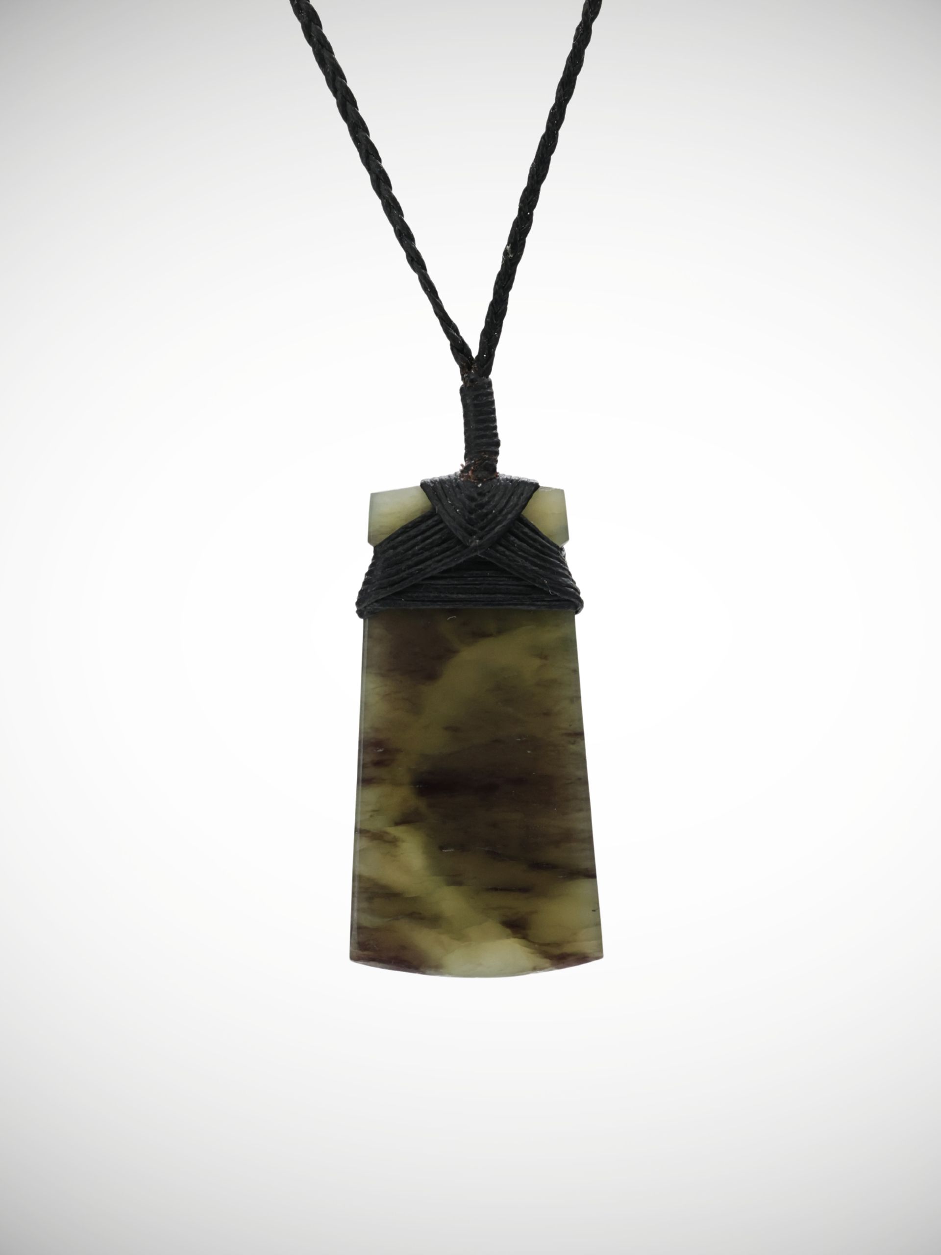 Moko Pounamu Toki Genuine NZ Kawakawa Greenstone - Okato