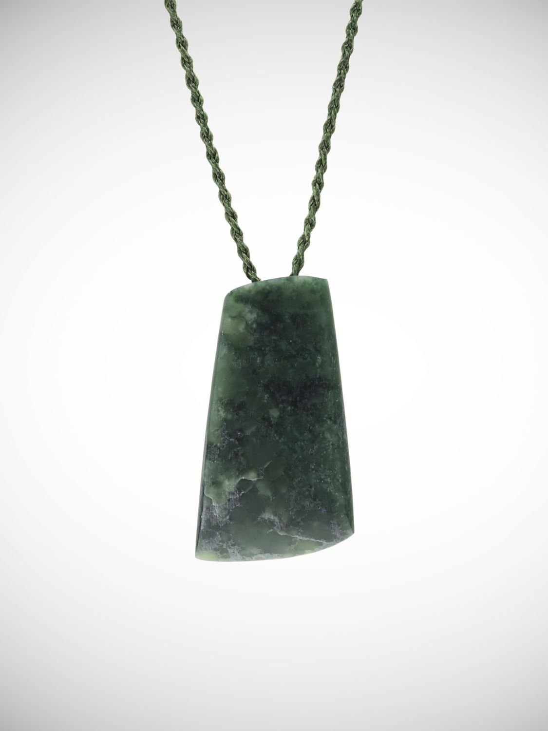 Moko Pounamu Toki Genuine NZ Kawakawa Greenstone - Maungatua