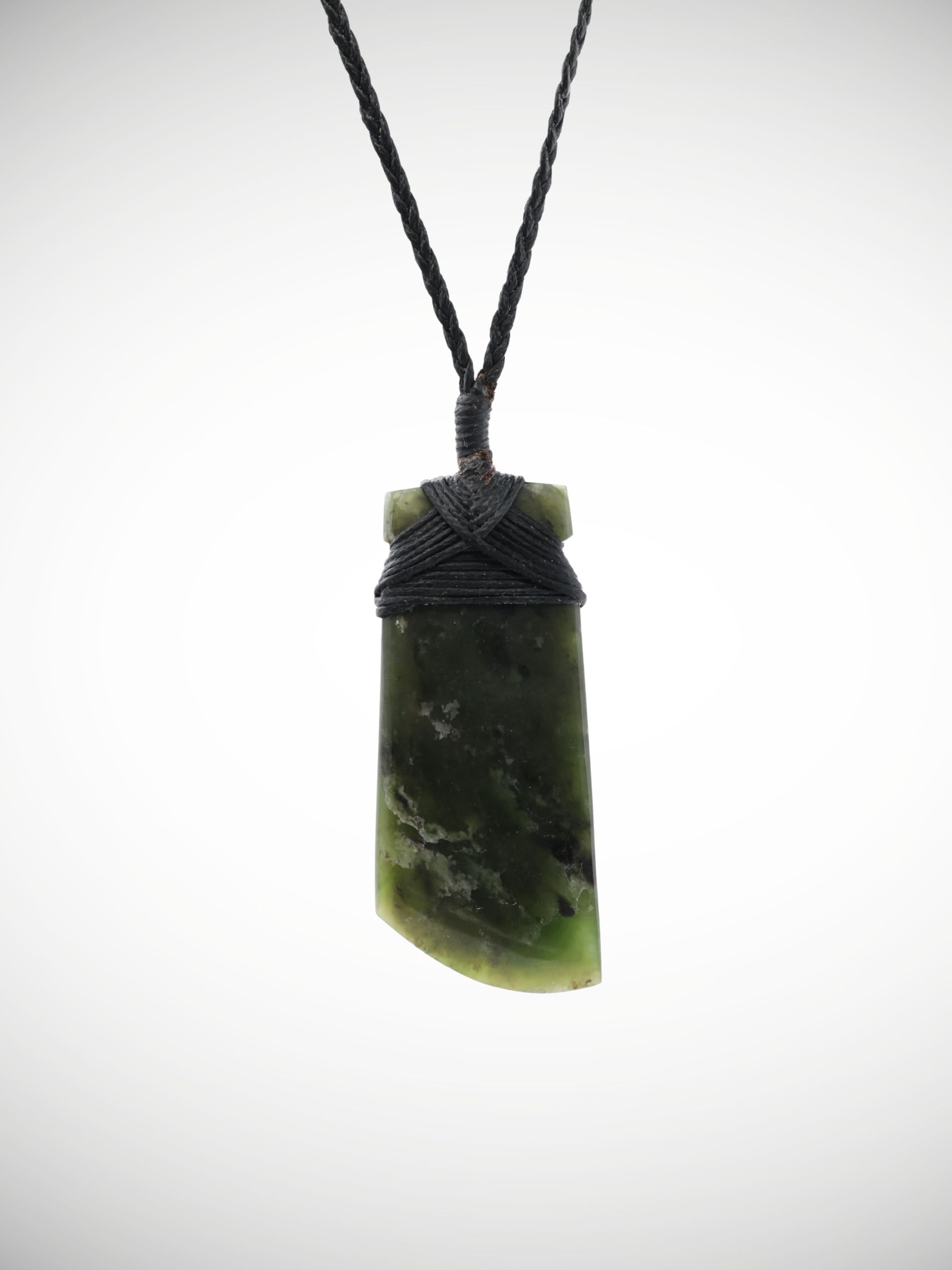 Moko Pounamu Toki Genuine NZ Kawakawa Greenstone - Mataroa