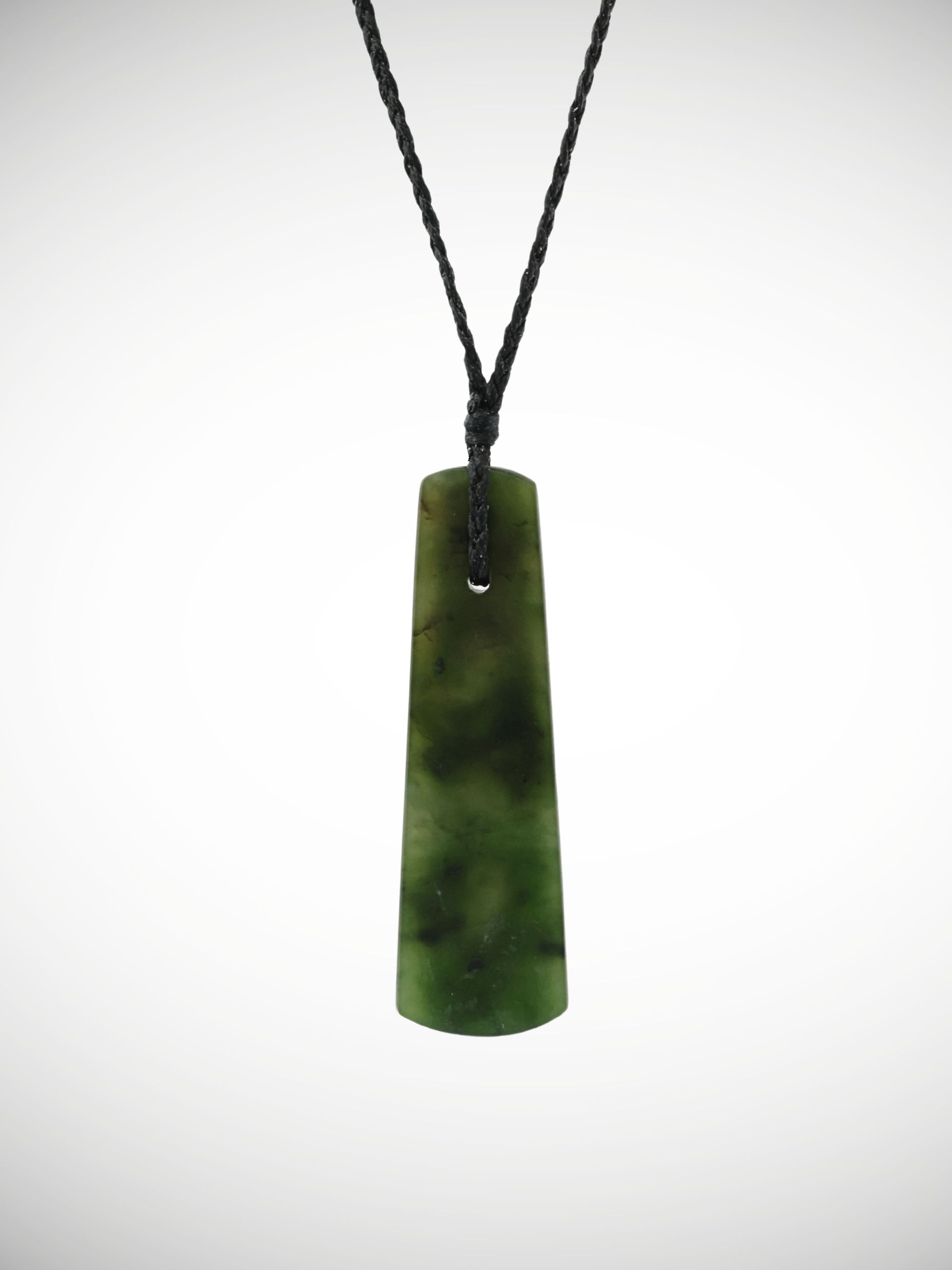 Moko Pounamu Toki with Koru Genuine NZ Kawakawa Greenstone - Maunganui
