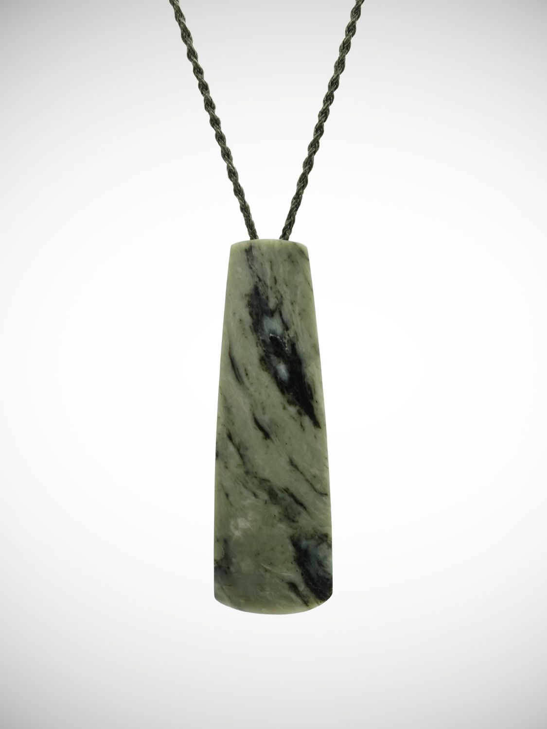 Moko Pounamu Toki Genuine NZ Inanga Greenstone - Maungaroa